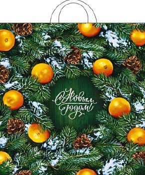 пакет петл. шурш. 38х42 Новогодний базар НГ от производителя в Йошкар-Оле