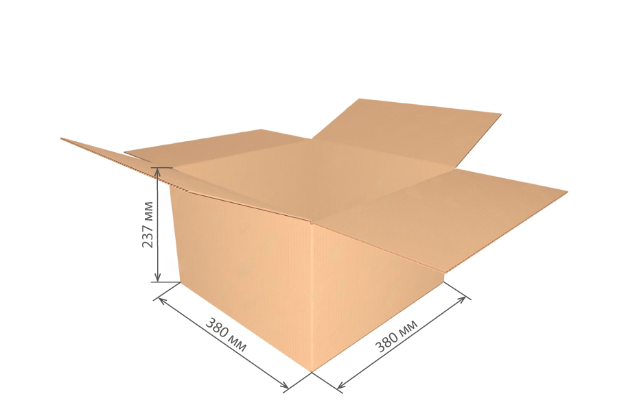 гофроящик 380х380х237 (№22) Т22С/20-25 шт * от производителя в Йошкар-Оле