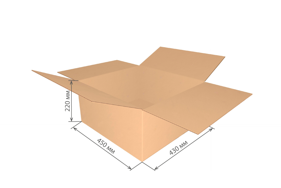 гофроящик 450х430х220 Т23С/20-25 шт * от производителя в Йошкар-Оле