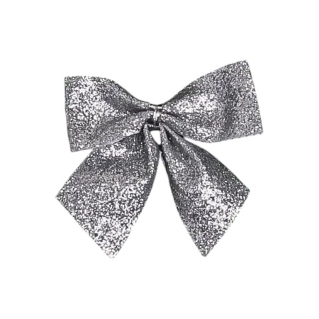 бантики 5,5х5 серебряные