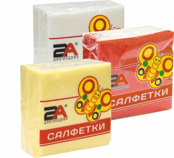 салфетки  25х25  розовые ДК/50