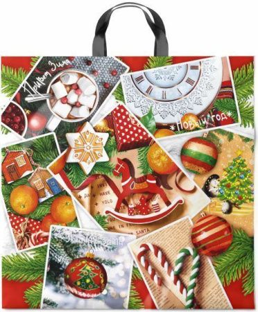 пакет петл. 44х44 Коллаж 70 мкм НГ