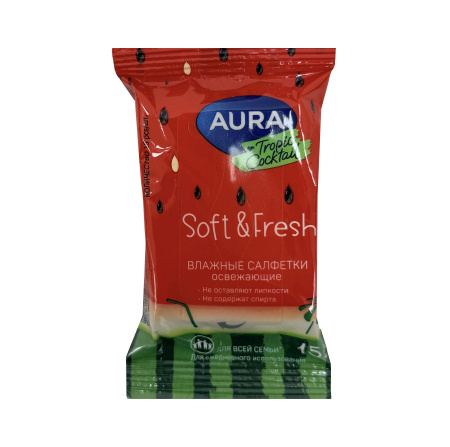 салфетки влажные антибактериальные/15