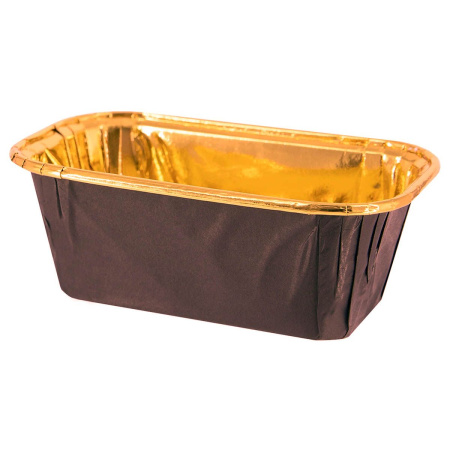 форма бум. Маффин 80х40 h=40мм крафт-золотая