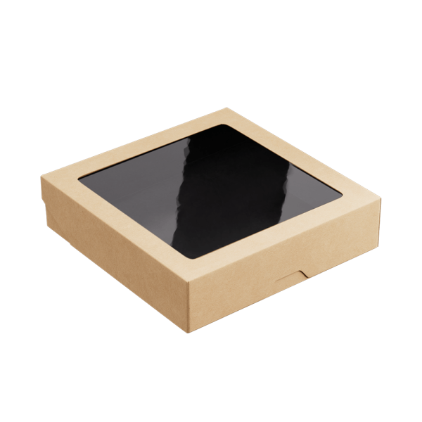 контейнер бум. 1500 мл OneBox черная/200х200х48/25 *