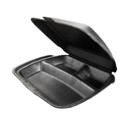 ланч-бокс вспен ЮЖ 3-секц LB ЧЕРНЫЙ