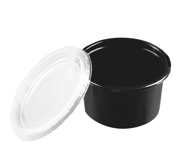 контейнер ДП-115 500 мл черн. (крышка ДП-115 прозр.)/500