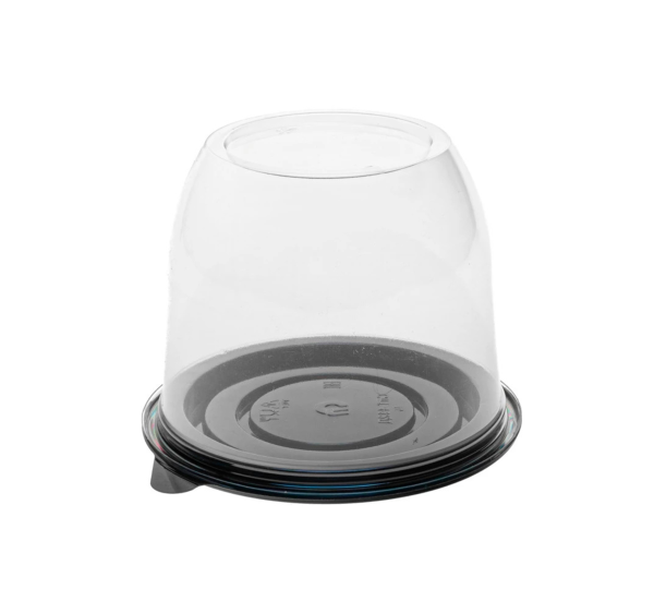 контейнер D-132 h100 черное дно+прозр.крышка ПЭТ