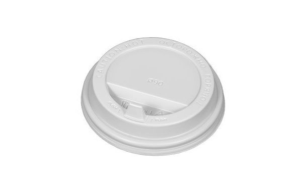 крышка д/стакана 250мл d=80мм белая с питейником А
