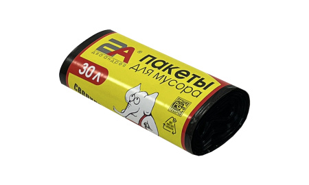 пакеты д/мусора 30л 30шт "Слоны в рулоне" 2А
