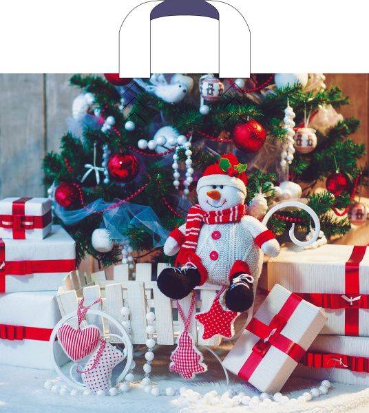 пакет петл. 38х34 Снежный гость НГ