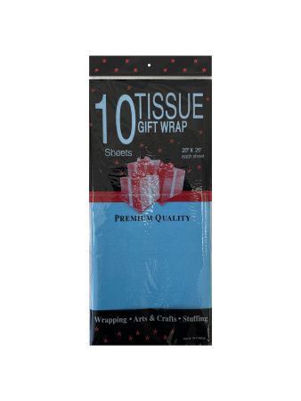 бумага Тишью 50*66 голубой/10 *