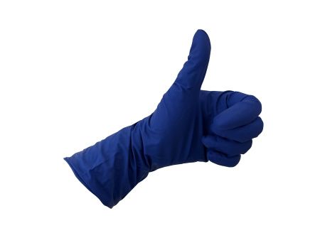 перчатки латексные синие М High Risk/5 пар