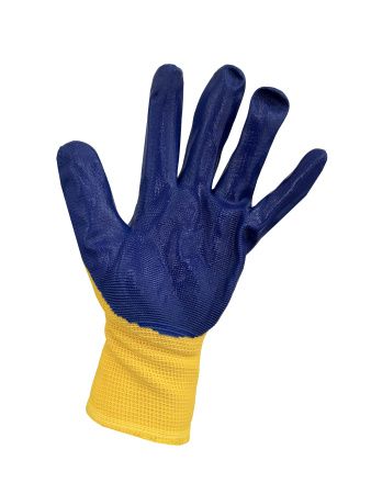 перчатки хоз. нейлон+ облив (нитрил люкс)/12пар