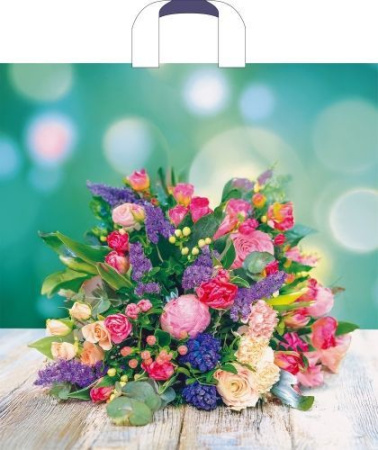 пакет петл.45х45 Цветочная композиция