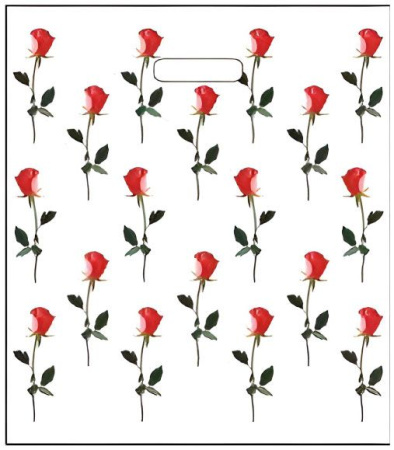 пакеты выр.30х40 Розочки