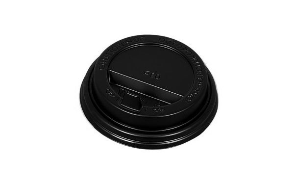крышка д/стакана 180мл d=73,5мм черная с питейником А *