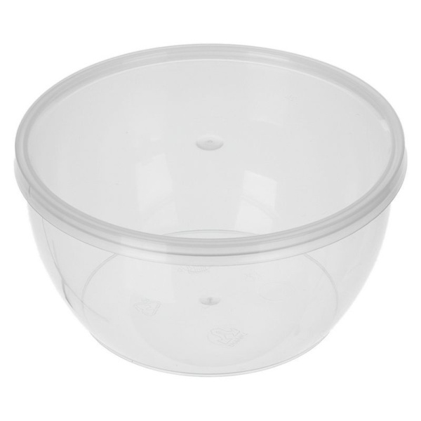 контейнер  360мл "Плошка" с прозрач. крышкой d=111/495