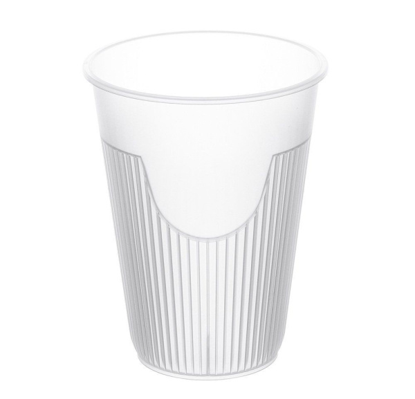 стакан 350 мл РР для горячих напитков прозрач. d=90/ 10*