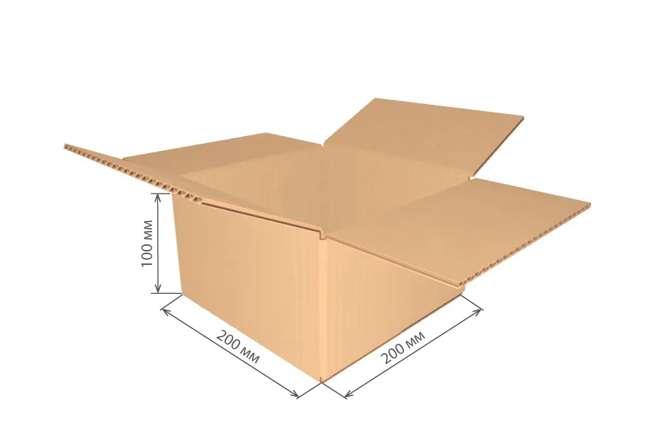 гофроящик 200х200х100 Т22С/20-25 шт * от производителя в Йошкар-Оле