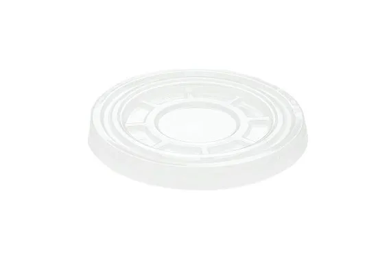 крышка ПЛОСКАЯ д/стакана РЕТ Veggo без отверстия d=95/100